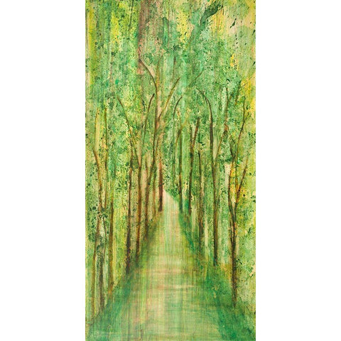 Solitude White Modern Wood Framed Art Print by Mercado, M.