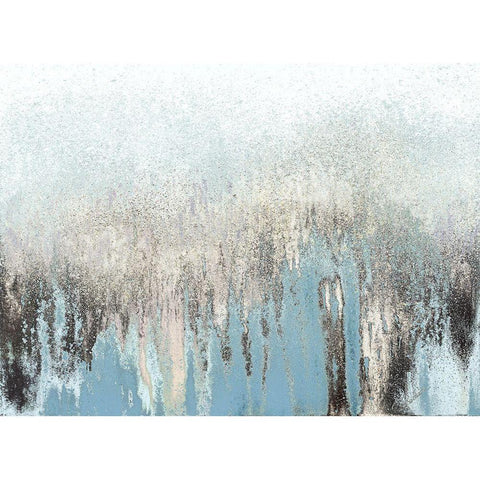 Blue Lifes Pathway White Modern Wood Framed Art Print by Gonzalez, Roberto