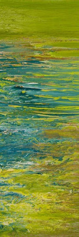 The Lake I White Modern Wood Framed Art Print with Double Matting by Gonzalez, Roberto