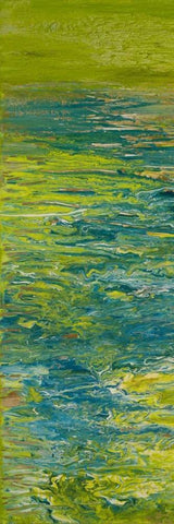 The Lake II White Modern Wood Framed Art Print with Double Matting by Gonzalez, Roberto