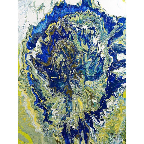 Tropical Storm Gold Ornate Wood Framed Art Print with Double Matting by Gonzalez, Roberto