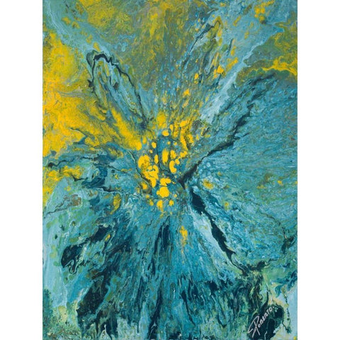 The Sea II Black Modern Wood Framed Art Print by Gonzalez, Roberto