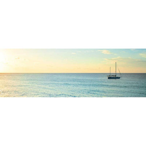 Bimini Horizon II White Modern Wood Framed Art Print by Bryant, Susan