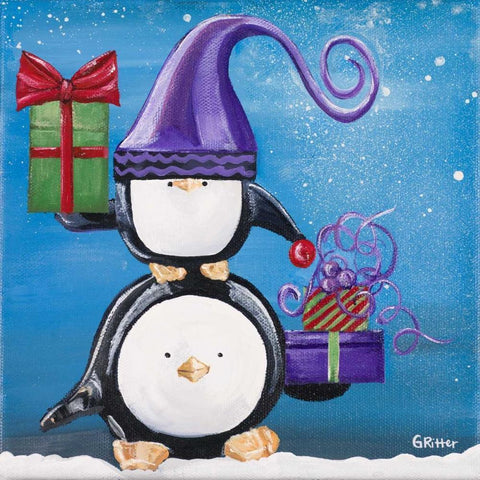 Paddison and Friends II White Modern Wood Framed Art Print by Ritter, Gina