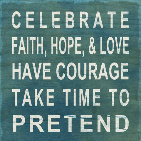 Celebrate Black Modern Wood Framed Art Print with Double Matting by Studio, Sd Graphics