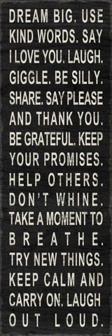 Dream Big - use kind words Black Ornate Wood Framed Art Print with Double Matting by Studio, Sd Graphics