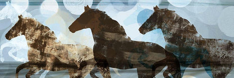 Lively Spirit I White Modern Wood Framed Art Print with Double Matting by Meneely, Dan