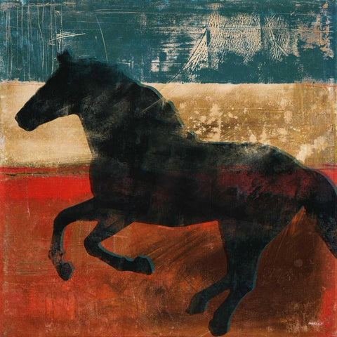 Wild and Free I Black Modern Wood Framed Art Print with Double Matting by Meneely, Dan