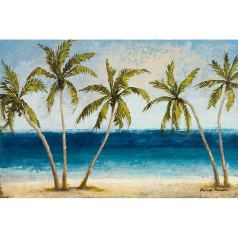 Atlantic Daydream I White Modern Wood Framed Art Print by Marcon, Michael