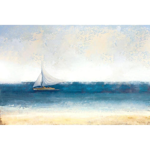 Atlantic Sailing Black Modern Wood Framed Art Print by Marcon, Michael