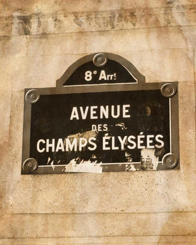 French Street I White Modern Wood Framed Art Print with Double Matting by Navas, Emily