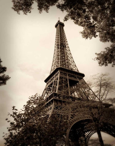Last Day in Paris I Black Ornate Wood Framed Art Print with Double Matting by Navas, Emily