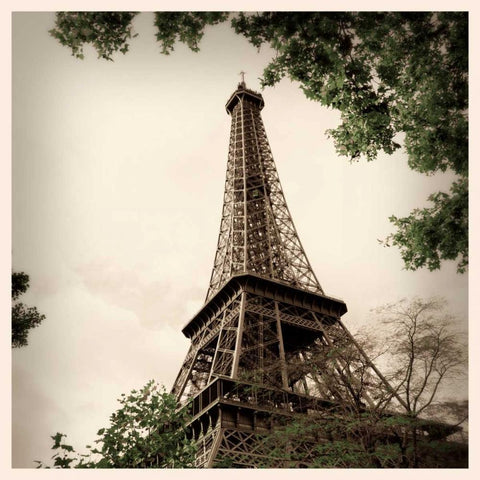 Last Day in Paris I White Modern Wood Framed Art Print by Navas, Emily