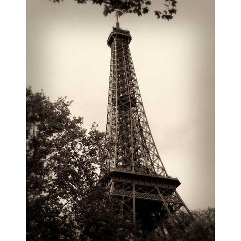 Last Day in Paris II Black Modern Wood Framed Art Print with Double Matting by Navas, Emily