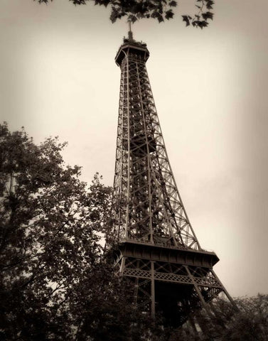 Last Day in Paris II White Modern Wood Framed Art Print with Double Matting by Navas, Emily