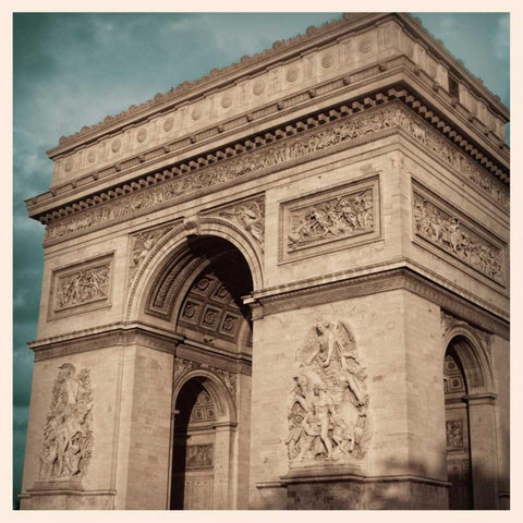 Last Day in Paris II White Modern Wood Framed Art Print by Navas, Emily