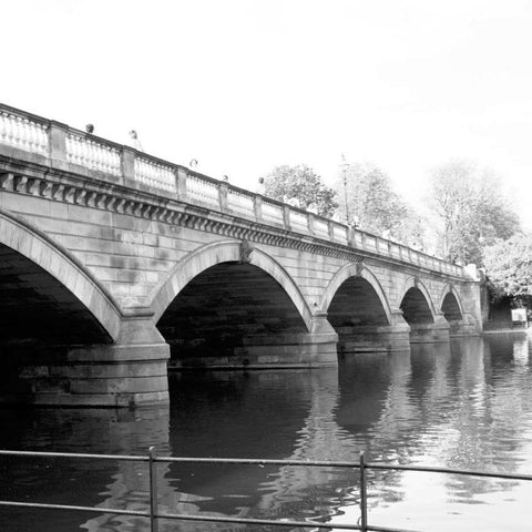 Hyde Park Bridge Gold Ornate Wood Framed Art Print with Double Matting by Navas, Emily