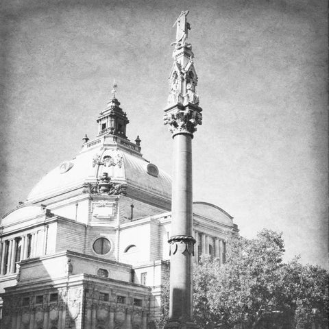 London Sights IV White Modern Wood Framed Art Print by Navas, Emily