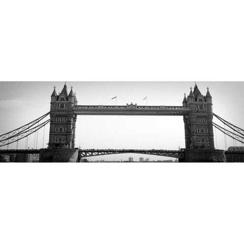 London Bridge White Modern Wood Framed Art Print by Navas, Emily