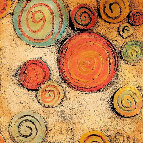 Spring Forward Square II Black Ornate Wood Framed Art Print with Double Matting by Ritter, Gina