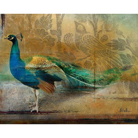 Feathered Dreams I Gold Ornate Wood Framed Art Print with Double Matting by Pinto, Patricia