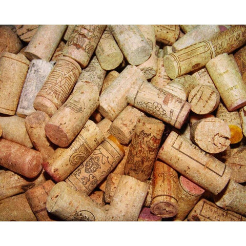 Corks I White Modern Wood Framed Art Print by French-Roussia, Heather A.