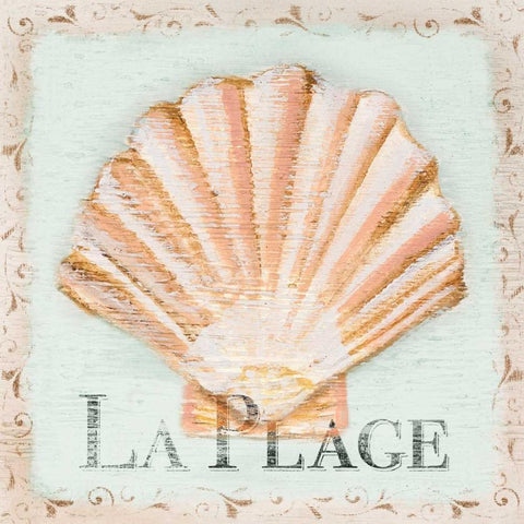 La Plage Black Modern Wood Framed Art Print by Hakimipour, Tiffany