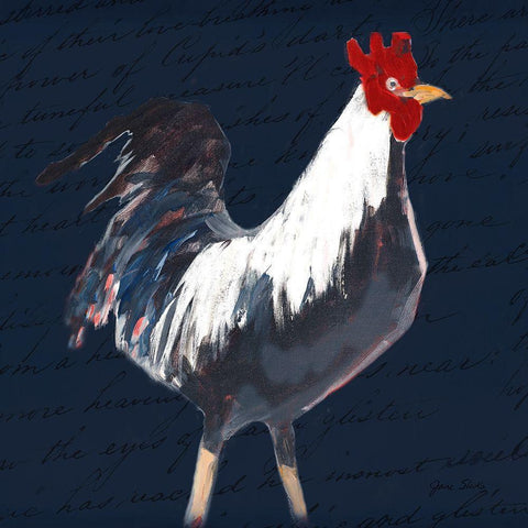 Morning Glory in Navy Black Ornate Wood Framed Art Print with Double Matting by Slivka, Jane