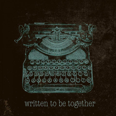 Written to be Together White Modern Wood Framed Art Print with Double Matting by SD Graphics Studio