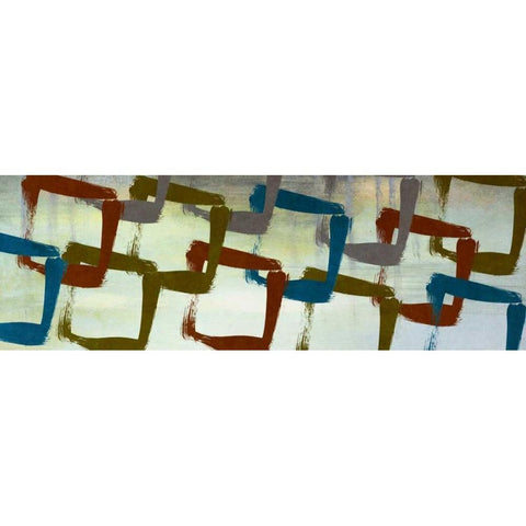 Abstract Squared I White Modern Wood Framed Art Print by Marcon, Michael