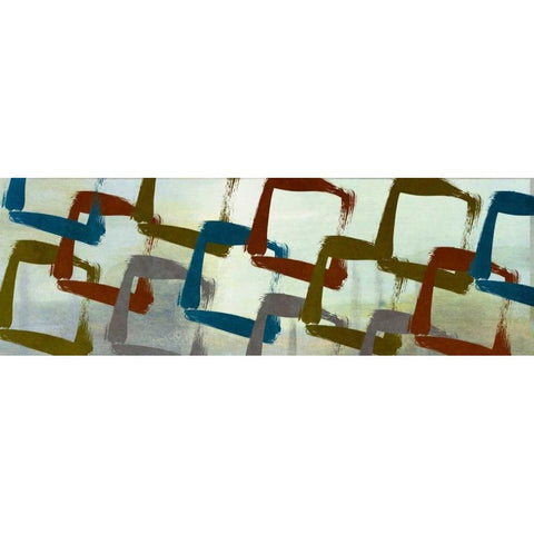 Abstract Squared II White Modern Wood Framed Art Print by Marcon, Michael