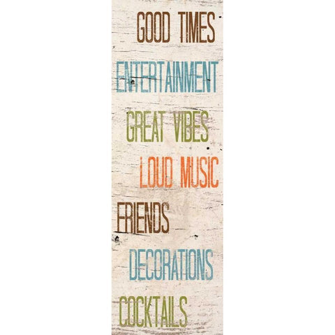 Social II Black Modern Wood Framed Art Print by SD Graphics Studio