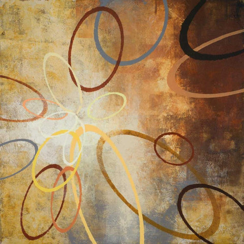 Oxide Burst I White Modern Wood Framed Art Print by Marcon, Michael