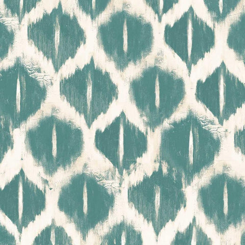 Colored Ikats III White Modern Wood Framed Art Print by Pinto, Patricia