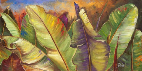 Through the Leaves I White Modern Wood Framed Art Print with Double Matting by Pinto, Patricia