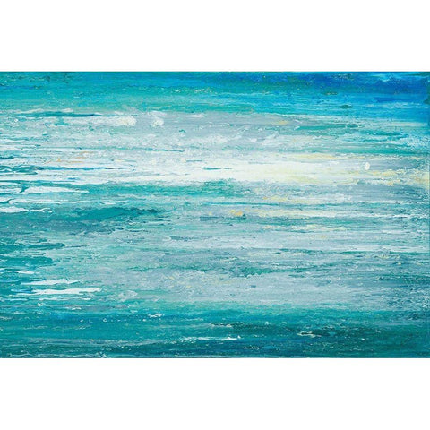 Cool Waters White Modern Wood Framed Art Print by Gonzalez, Roberto