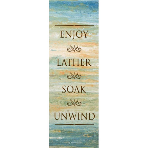 Bath in Abstract I Gold Ornate Wood Framed Art Print with Double Matting by Gonzalez, Roberto