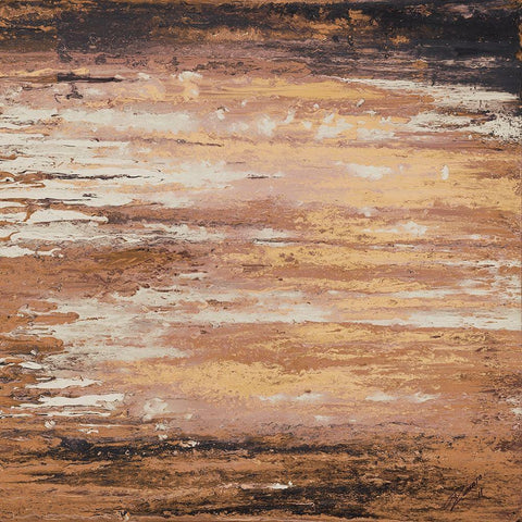 Earth Sunset Black Ornate Wood Framed Art Print with Double Matting by Gonzalez, Roberto