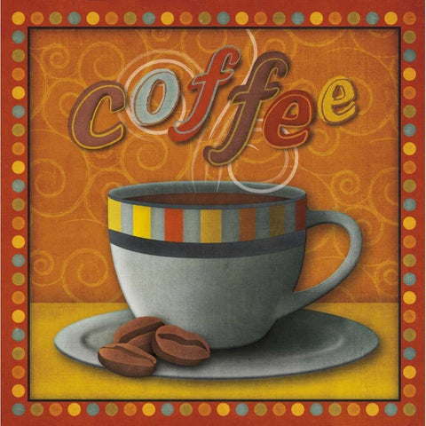 Coffee Black Modern Wood Framed Art Print with Double Matting by Studio, Sd Graphics