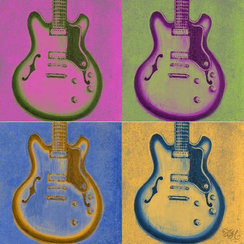 Multi Colored Rock Gold Ornate Wood Framed Art Print with Double Matting by Hakimipour, Tiffany