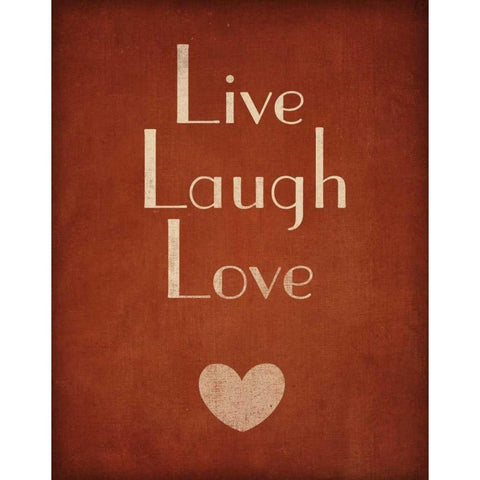 Live Laugh Love Gold Ornate Wood Framed Art Print with Double Matting by Studio, Sd Graphics