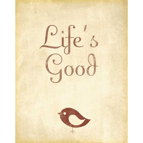 Lifes Good Black Modern Wood Framed Art Print by Studio, Sd Graphics