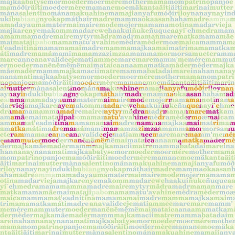 Mothers Love II White Modern Wood Framed Art Print with Double Matting by SD Graphics Studio