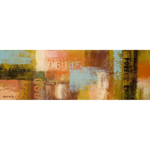 Departures I Black Modern Wood Framed Art Print with Double Matting by Marcon, Michael