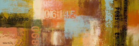 Departures I Black Ornate Wood Framed Art Print with Double Matting by Marcon, Michael