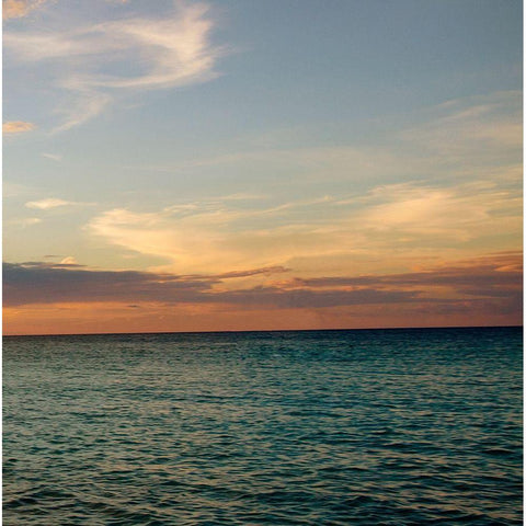 Bimini Seascape III Black Modern Wood Framed Art Print by Bryant, Susan