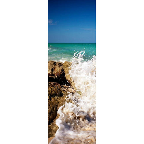 Rising Tide Panel II Black Modern Wood Framed Art Print with Double Matting by Bryant, Susan