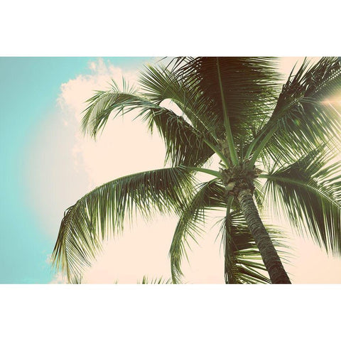 Palm Scene II Gold Ornate Wood Framed Art Print with Double Matting by Bryant, Susan