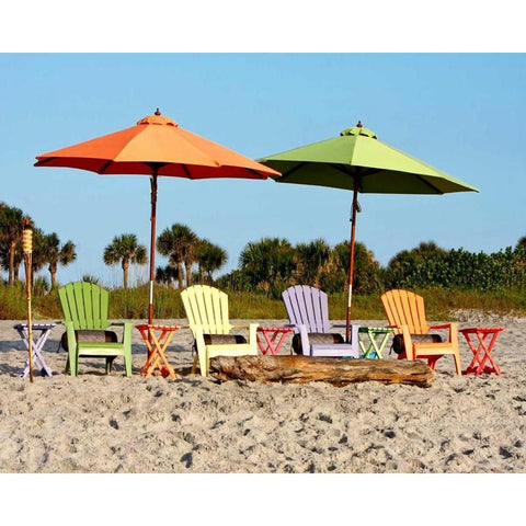 Beach Chairs White Modern Wood Framed Art Print by Mansfield, Kathy