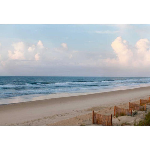 Beach Day Black Modern Wood Framed Art Print by Mansfield, Kathy